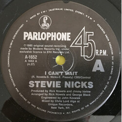 Stevie Nicks I Can't Wait USED VINYL 7INCH 45 RPM