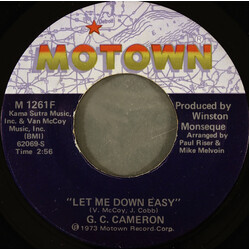 G.C. Cameron Let Me Down Easy USED VINYL 7INCH 45 RPM SINGLE
