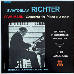 Robert Schumann / National Philharmonic Orchestra / Kurt Sanderling / Sviatoslav Richter Concerto For Piano And Orchestra, In A Minor, Opus 54 Vinyl L