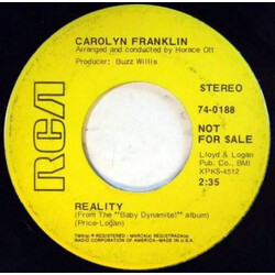Carolyn Franklin Reality / It's True I'm Gonna Miss You USED VINYL 7INCH 45 RPM PROMO STEREO