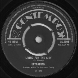 Ultrafunk Living For The City USED VINYL 7INCH 45 RPM