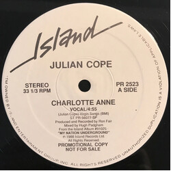 Julian Cope Charlotte Anne USED VINYL 12INCH PROMO