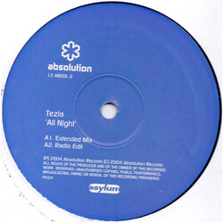 Tezla All Night USED VINYL 12INCH