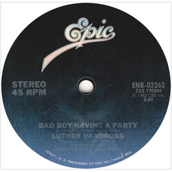 Luther Vandross Bad Boy / Having A Party USED VINYL 7INCH 45 RPM SINGLE SIDED SINGLE STEREO