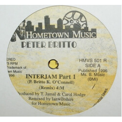 Peter Britto Interjam (Remix) Vinyl 12" USED