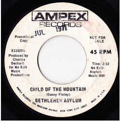 Bethlehem Asylum Child Of The Mountain Vinyl 7" USED