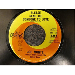 Joe Monte Please Send Me Someone To Love / Hurtin' Myself USED VINYL 7INCH 45 RPM SINGLE