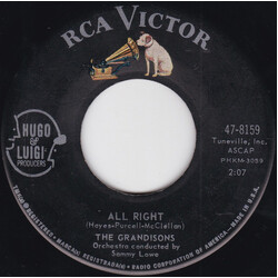 The Grandisons All Right / True Romance USED VINYL 7INCH 45 RPM
