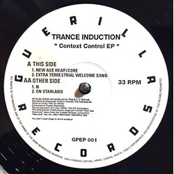 Trance Induction Context Control EP VINYL 12" USED