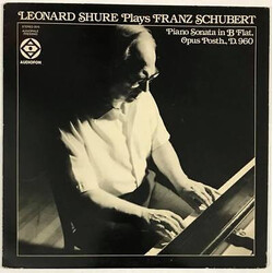 Leonard Shure Leonard Shure Plays Franz Schubert - Piano Sonata In B Flat, Opus Posth. D. 960 Vinyl LP USED