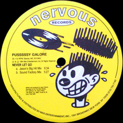 Pusssssy Galore Never Let Go USED VINYL 12INCH 33 S RPM