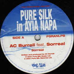 AC Burrell / Wicked Warriors Pure Silk In Ayia Napa USED VINYL 12INCH SAMPLER PROMO LIMITED EDITION