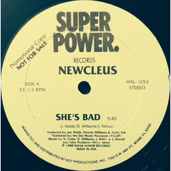 Newcleus She's Bad USED VINYL 12INCH 33 S RPM PROMO