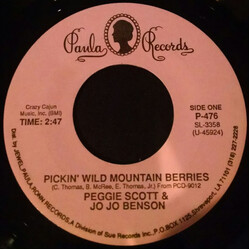 Peggy Scott & Jo Jo Benson Pickin' Wild Mountain Berries USED VINYL 7INCH 45 RPM