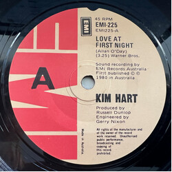 Kim Hart Love At First Night USED VINYL 7INCH 45 RPM SINGLE