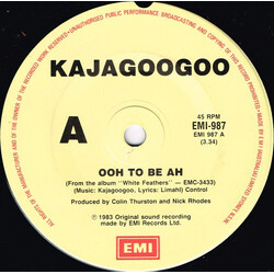 Kajagoogoo Ooh To Be Ah USED VINYL 7INCH SINGLE 45 RPM