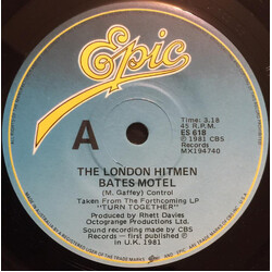 The Hitmen (6) Bates Motel USED VINYL 7INCH 45 RPM SINGLE