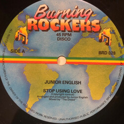 Junior English Stop Using Love / I'll Make It Up To You Soon USED VINYL 12INCH 45 RPM