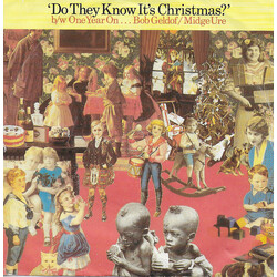 Band Aid / Bob Geldof / Midge Ure Do They Know It's Christmas? b/w One Year On USED VINYL 7INCH 45 RPM SINGLE