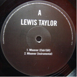 Lewis Taylor Whoever USED VINYL 12INCH PROMO