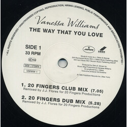 Vanessa Williams The Way That You Love VINYL 12" USED