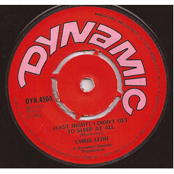 Chris Leon (Last Night) I Didn't Get To Sleep At All USED VINYL 7INCH 45 RPM SINGLE MONO