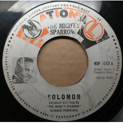Mighty Sparrow Solomon / Well Spoken Moppers USED VINYL 7INCH 45 RPM