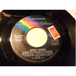 Merrily Webber It's Time To Say I Love You USED VINYL 7INCH 45 RPM SINGLE STEREO