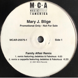 Mary J. Blige Family Affair (Remix) VINYL 12" USED