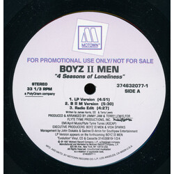Boyz II Men 4 Seasons Of Loneliness VINYL 12" USED