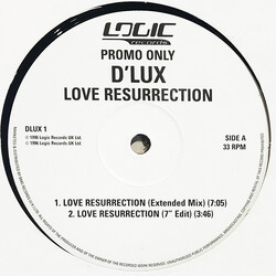 D'Lux (2) Love Resurrection Vinyl 12" USED