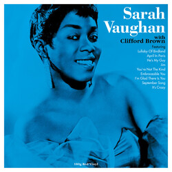 Sarah Vaughan Sarah Vaughan With Clifford Brown Vinyl LP USED