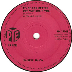 Sandie Shaw I'd Be Far Better Off Without You USED VINYL 7INCH 45 RPM SINGLE