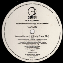 Yasmin (2) Wanna Dance - CJ Mackintosh Mixes USED VINYL 12INCH PROMO