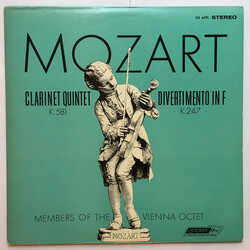 Wolfgang Amadeus Mozart / Mitglieder Des Wiener Oktetts Clarinet Quintet K.581 · Divertimento In F K.247 Vinyl LP USED