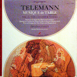 Georg Philipp Telemann / Concentus Musicus Wien / Nikolaus Harnoncourt Musique De Table (Production III) - Vol. 2 — The Chamber Works Vinyl LP USED