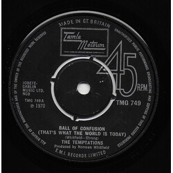 The Temptations Ball Of Confusion (That's What The World Is Today) USED VINYL 7INCH SINGLE