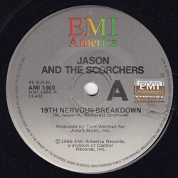 Jason & The Scorchers 19th Nervous Breakdown USED VINYL 7INCH 45 RPM SINGLE