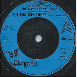 Fun Boy Three / Bananarama It Aint What You Do It's The Way That You Do It Vinyl 7" USED