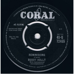 Buddy Holly Reminiscing USED VINYL 7INCH 45 RPM SINGLE