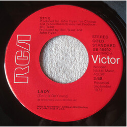 Styx Lady / Children Of The Land (Short Version) USED VINYL 7INCH 45 RPM SINGLE REISSUE STEREO