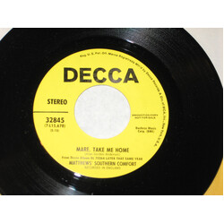 Matthews' Southern Comfort Mare, Take Me Home USED VINYL 7INCH 45 RPM SINGLE PROMO STEREO MONO