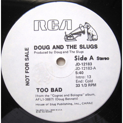 Doug And The Slugs Too Bad Vinyl 12" USED