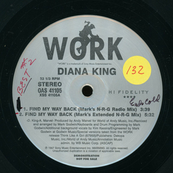 Diana King Find My Way Back Vinyl 12" USED
