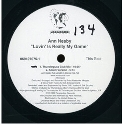 Ann Nesby Lovin' Is Really My Game USED VINYL 12INCH 33 S RPM
