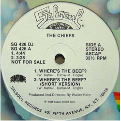 The Chiefs Where's The Beef? VINYL 12" USED
