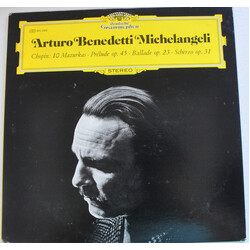 Arturo Benedetti Michelangeli / Frédéric Chopin 10 Mazurkas · Prélude Op. 45 · Ballade Op.23 · Scherzo Op. 31 Vinyl LP USED
