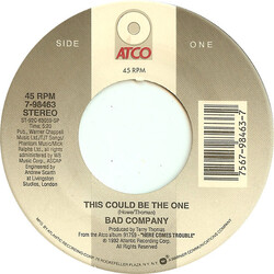 Bad Company (3) This Could Be The One USED VINYL 7INCH 45 RPM STEREO