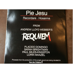 Placido Domingo / Sarah Brightman / Paul Miles-Kingston / Lorin Maazel Pie Jesu Vinyl 12" USED