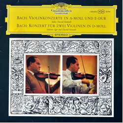 Johann Sebastian Bach / David Oistrach / Igor Oistrach Violinkonzert In A-moll Und E-dur / Konzert Für Zwei Violinen In D-moll Vinyl LP USED